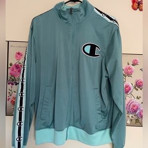 Mens Blue Teal Champion Sweater tracksuit
